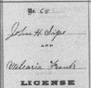 header of marriage register page