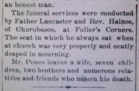 third section of obituary