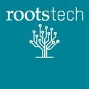 blue RootsTech logo