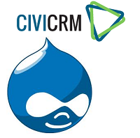 Drupal & CiviCRM logos combined
