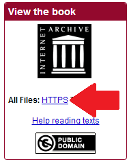HTTPS link on archive Item that shows hidden files, including meta.xml