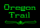 oregon trail in green letters
