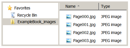 file list of individual JPG page images in numerical order